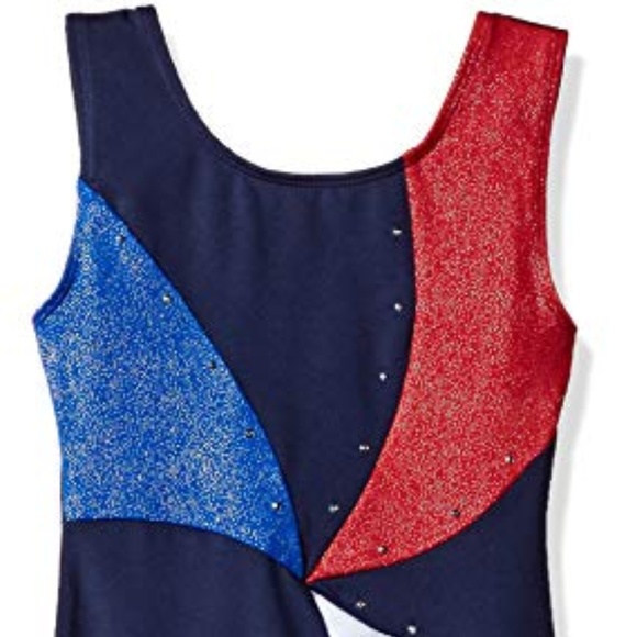 Nwt New Moret Tank Biketard Unitard Leotard Colorful Hearts Glitter Cute Girl